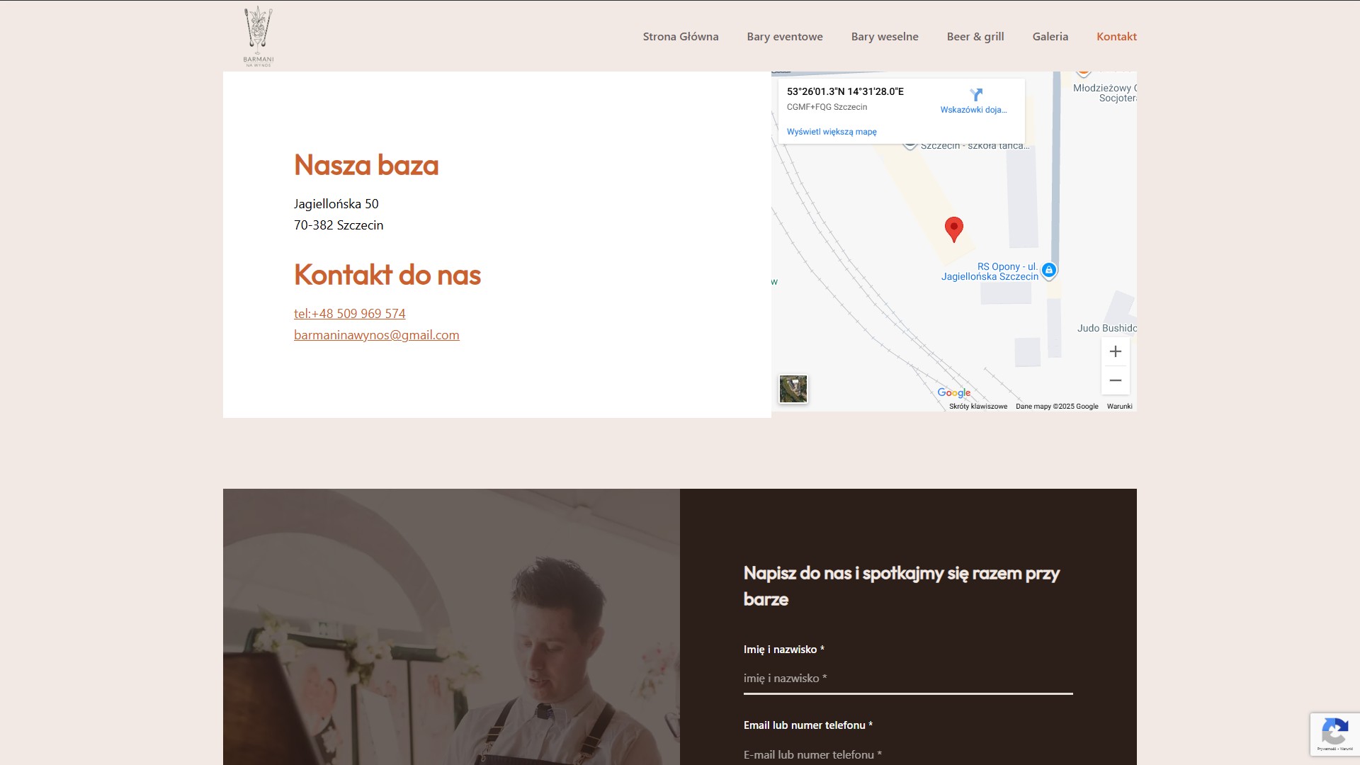 Obraz przedstawiający podstronę kontaktu