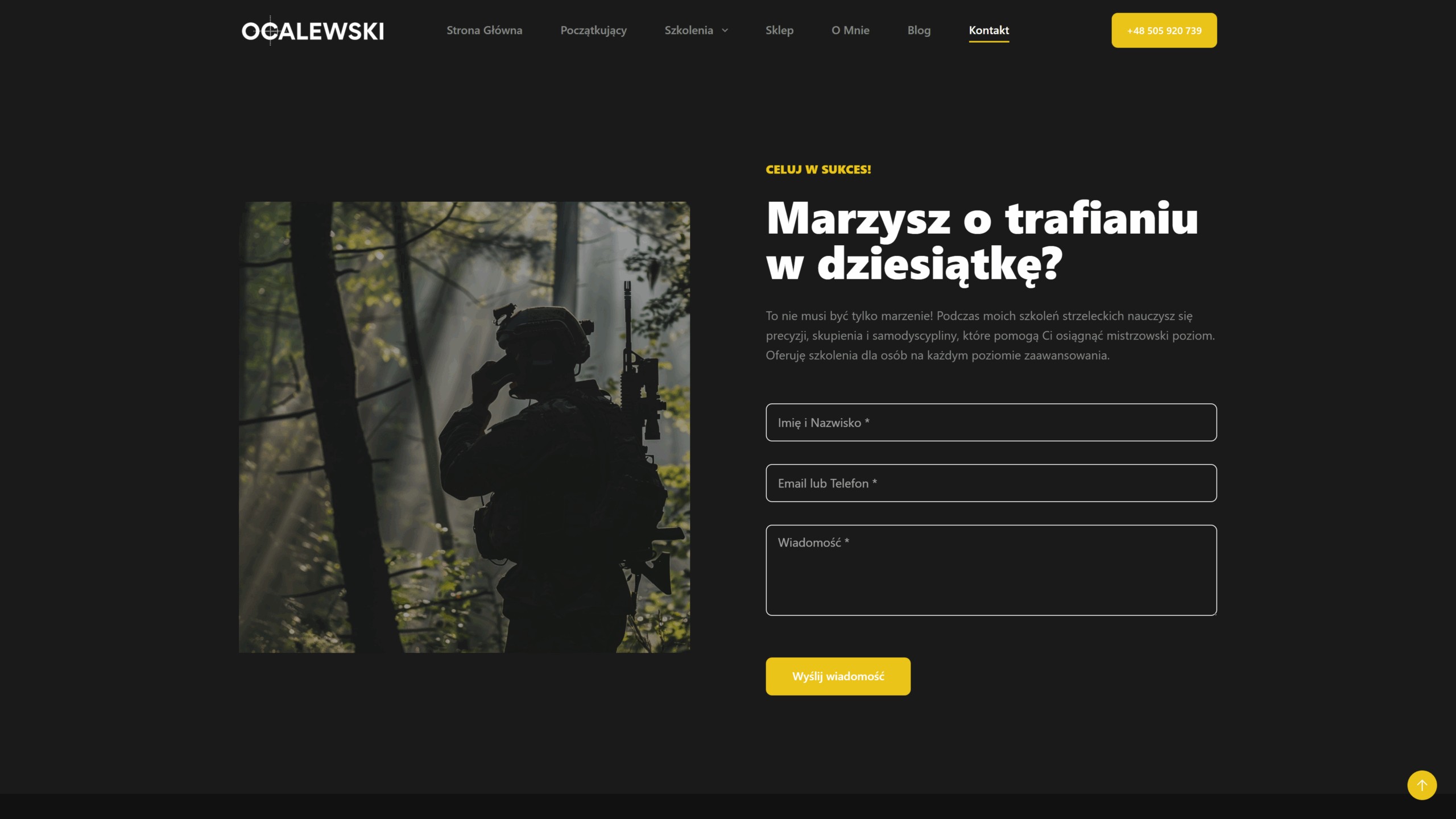 Obraz prezentujący formularz kontaktowy