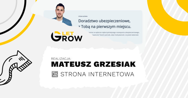 Cover image realizacji strony dla doradzcy ubezpieczeniowego